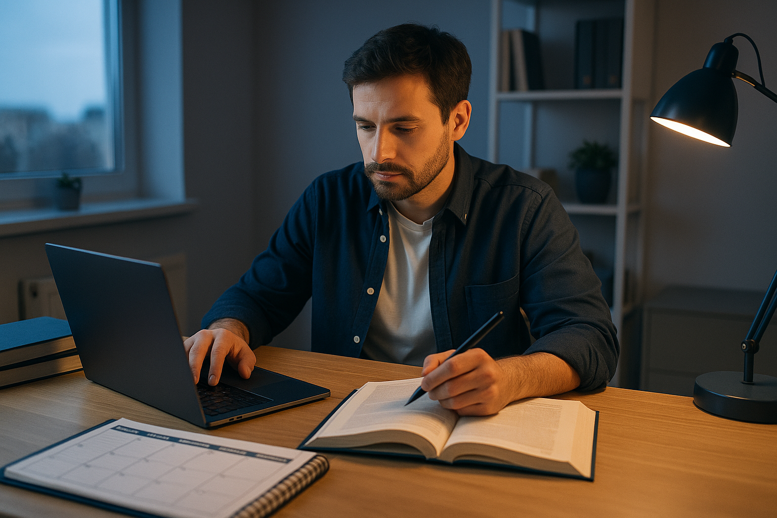 Planificación semanal de estudio para Administrativo del Estado mientras se trabaja