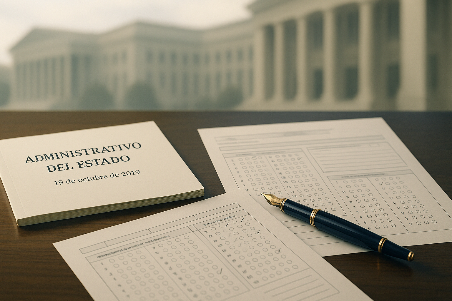 Hero editorial del examen de Administrativo del Estado de 19 de octubre de 2019