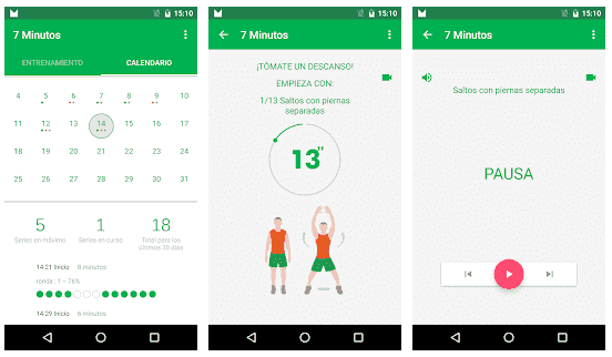 Haz ejercicio mientras estudias oposiciones con la aplicación "entrenamiento de 7 minutos" y empieza a conseguir tener unos hábitos de vida más saludables. 