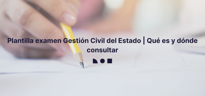 la plantilla de examen es un documento oficial