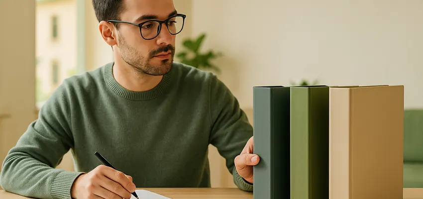 Opositor comparando opciones de estudio para elegir oposición de la Junta de Andalucía