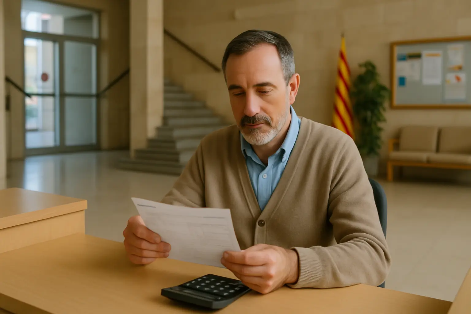 Personal subaltern que revisa la nòmina de la Generalitat de Catalunya