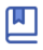Icono de un libro con tonos azulados