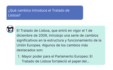 Sofía responde a la duda ¿Qué cambios introduce el Tratado de Lisboa?.