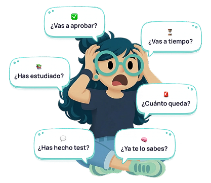 Persona revisando su preparación de oposiciones con GoKoan